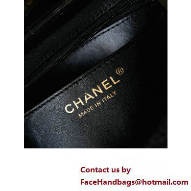 Chanel Wool Tweed  &  Gold-Tone Metal Small box Bag AS4470 Black 2023